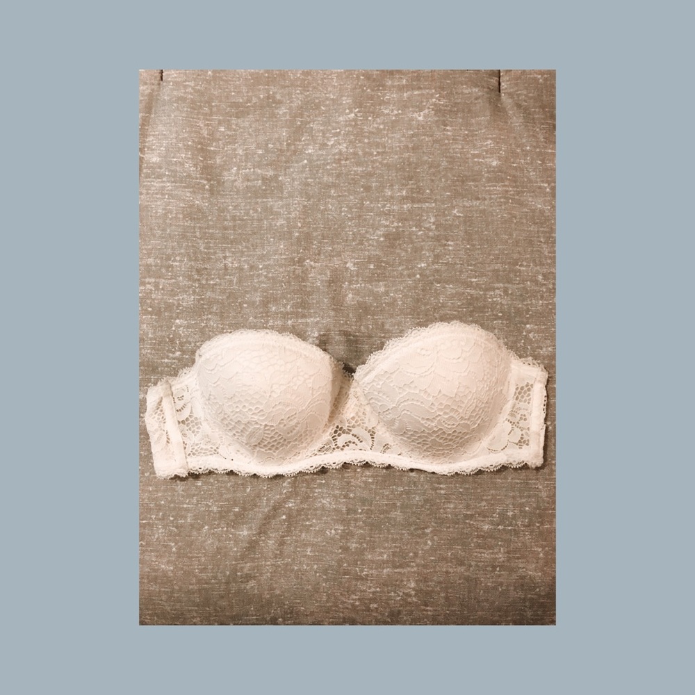 White lace bra